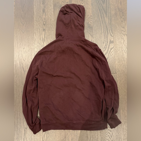 Allsaints Vintage Pullover Hoodie Burgundy - Picture 3 of 4